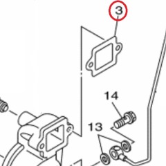 Yamaha Hydradrive Gasket - 6TA-12435-00